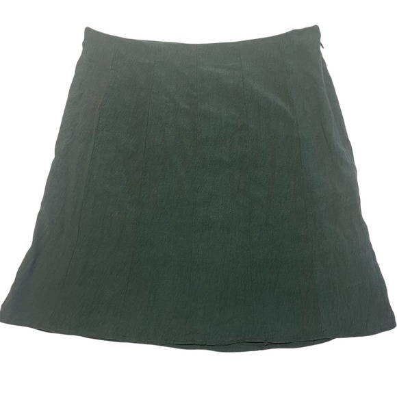Madewell Mini Skirt A-Line Career Casual Green Size 4 - Picture 1 of 5